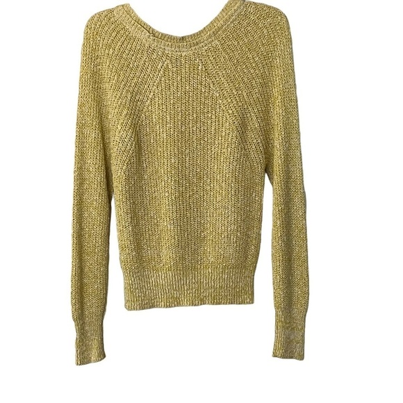 Free People Electric City Cotton Linen Blend Knit Pullover Sweater S Slouchy - Picture 5 of 15